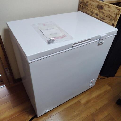 冷凍庫 家庭用 業務用 199L ノンフロン チェストフリーザー 上開き フリーザー ストッカー 冷凍 スリム 氷 食材 食品 冷凍食品 ストック キッチン家電 ホワイト MAXZEN JF200ML01WH