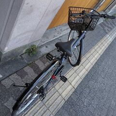 Kon\'s Labo[コンズラボ]27吋 シティサイクル 外装6段/LEDオート/マットブルー