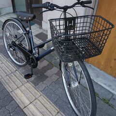 Kon\'s Labo[コンズラボ]27吋 シティサイクル 外装6段/LEDオート/マットブルー