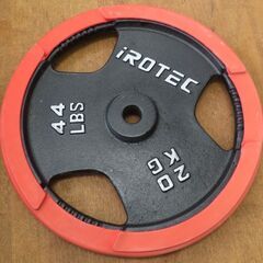 ♪IROTEC/アイロテック ウェイトプレート 20kg×2枚 レギュラー ラバー