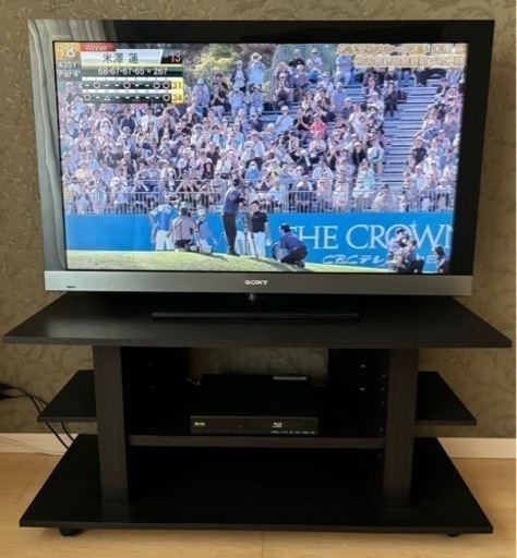 テレビ・Blu-rayデッキ・テレビ台・3点セット