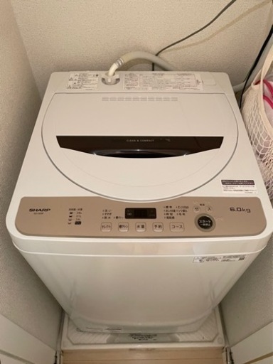 ［1年半使用］洗濯機 SHARP 6kg