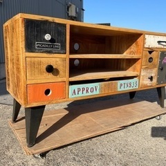 アラジン 家具 テレビボード アンティーク ヴィンテージ テレビ台 収納棚 木製 飾り棚 チェスト AVボード インテリア