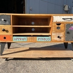 アラジン 家具 テレビボード アンティーク ヴィンテージ テレビ台 収納棚 木製 飾り棚 チェスト AVボード インテリア