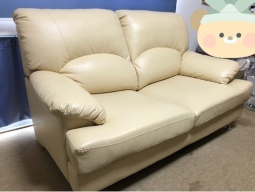 【美品】ソファ ベージュ色 震災の整理