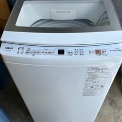 32722アクア7kg2022年全自動洗濯機ガラストップ
