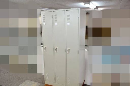 山口)PLUS　３人用ロッカー　ASK04　　4-4 　BIZ1218FCY ME05B