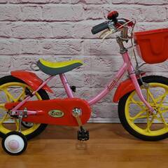 デキ16型 picopal 新古 幼児用自転車 赤ピンク色 
