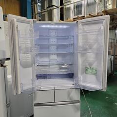 🙇‍♂️060612売約済み❌5821-2‼️配送設置は無料🙌‼️クリーン朝どれ野菜室✨三菱 470L 6ドア 冷蔵庫 自動製氷付き