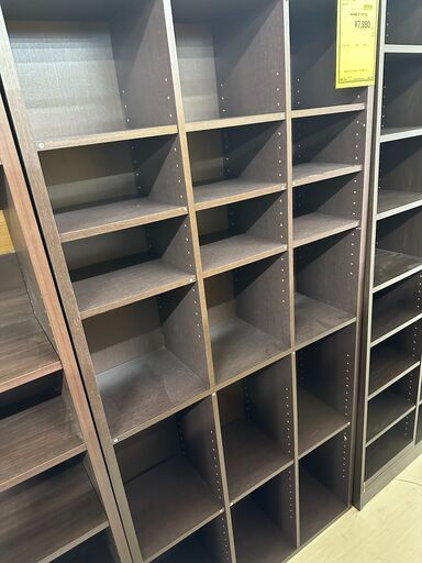 ジモティ来店特価!!　本棚　ダークブラウン　　J-0523