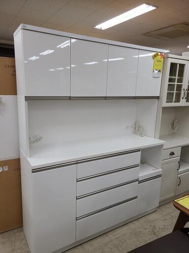J4631　廃盤品　NITORI　ニトリ　キッチンボード　ゾロ160KB-WH　ホワイト　クリーニング済　【リユースのサカイ柏店】