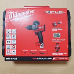 【新品】ミルウォーキー 135Nmコードレス電動振動ドリル(本体・ケース) M18 FPD2-0X0 JP18V 充電式コンクリートドリル
