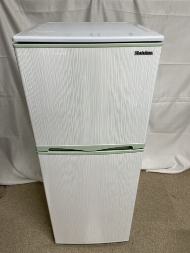 【北見市発】エラヴィタックス Elabitax 電気冷凍冷蔵庫 ER-147(HG) 2018年製 白 省エネ 節電 冷凍庫 容量 冷蔵庫 一人暮らし 新生活 (E2723wY)