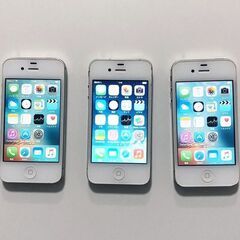 動作品 iPhone4s ２台、iPhone4 １台の３台セット