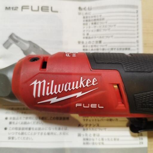 ミルウォーキー 1/4 コードレス電動ラチェットレンチ ハイスピード M12 FHIR14-0 JP 12V 6.3sq.