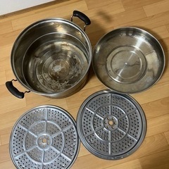 蒸し器　蒸し鍋　2段　36サイズ 