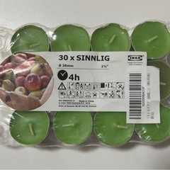 IKEA アロマキャンドル　りんご、洋梨の香り　24個