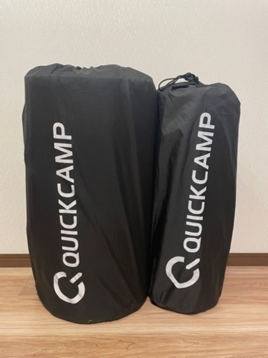 クイックキャンプ インフレーターマット 8cm カーキ 車中泊 キャンプ