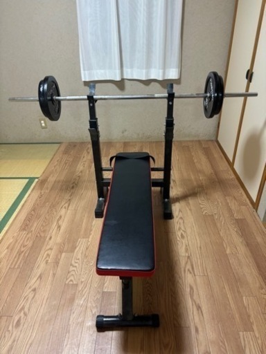 本日14時までに取りに来て頂ける方。スポーツ フィットネス、トレーニング　ベンチプレスセット