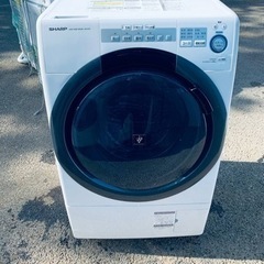 シャープ　ドラム式電気洗濯乾燥機　ES-S7C-WL