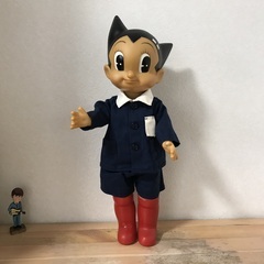 鉄腕アトム復刻版ソフビ 学生服 ビリケン商会 身長は約44㎝になり