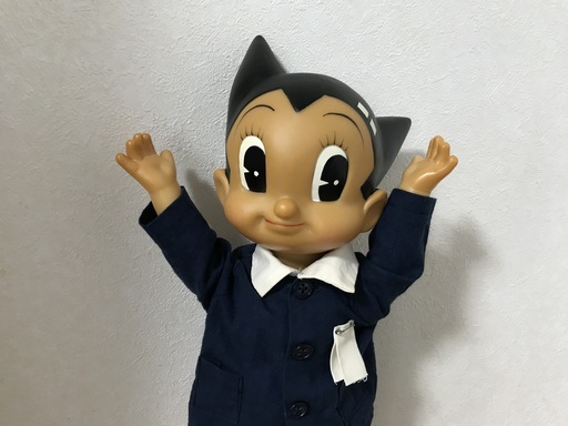 鉄腕アトム復刻版ソフビ 学生服 ビリケン商会 身長は約44㎝に