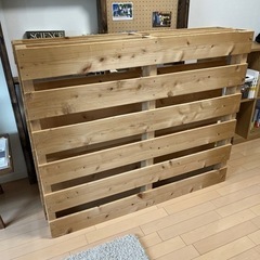 木製　パレット　すのこ　ベッド