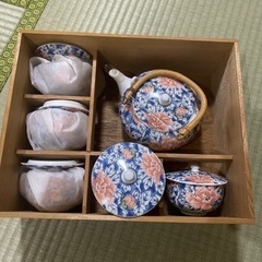 【未使用】有田焼　蓋つき湯飲み茶碗🍵5客　花柄　生活雑貨 食器 茶器