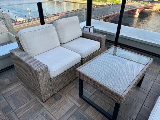 IKEA SOLLERON ソッレローン 2人掛けモジュールソファ 屋外用④ 屋外