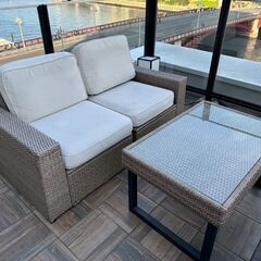 IKEA SOLLERON ソッレローン 2人掛けモジュールソファ 屋外用④
