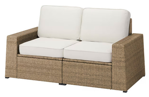 IKEA　SOLLERON ソッレローン 2人掛けモジュールソファ 屋外用⑥