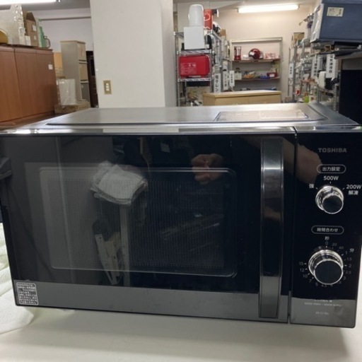 ☆値下げ☆O2405-177 TOSHIBA 電子レンジ ER-S17E6（K） 2021年製 通電確認済み 汚れあり 中古