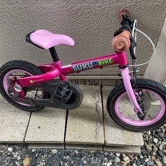 お話し中　幼児用自転車