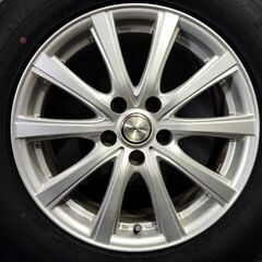 【GOODYEAR ICENAVI SUV 225/65R17】スタッドレス【INTER MILANO VEX 17インチ 7J5HPCD114.3+38】19年製 バリ溝 ハリアー RAV4等　(KTN049) 