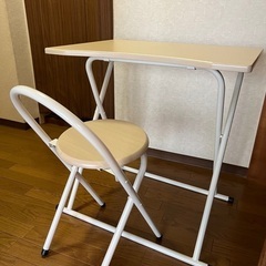 【ネット決済】折りたたみ机と椅子のセット