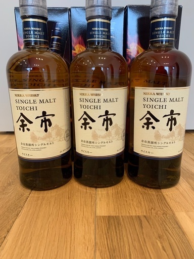 余市700ml3本セット　カートン付き