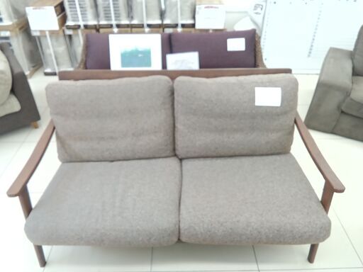 ★ジモティ割あり★  ベンチソファ ブラウン H81×D95×W161 クリーニング済み HJ3045