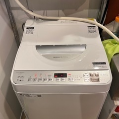 【ネット決済・配送可】未使用に近い　2022年　SHARP 洗濯...