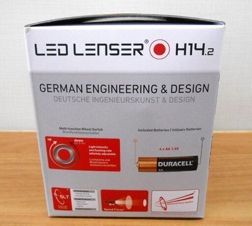 新品 LED LENSER レッドレンザー ヘッドライト H14.2 350lm ヘッドランプ LED 充電式 防水対応 札幌 西野店