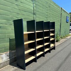 棚　黒　整理棚　本棚　高さ150cm　木製　業務用 棚 黒 整理棚 本棚 高さ150cm 木製 業務用