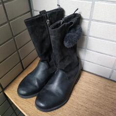 冬ブーツ　黒18.5cm 靴/バッグ 靴 ブーツ