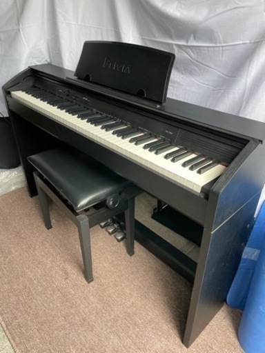 CASIO PX-750BN 中古美品、配送可能CASIO カシオ88鍵 電子ピアノ Privia 2012年製