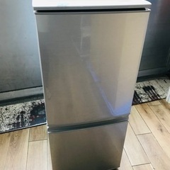 SHARP 2ドア冷凍冷蔵庫  2015年製 SJ-D14A-S