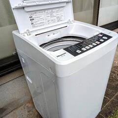 全自動洗濯機　5.5kg洗い（2018年製）
