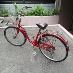 🌟ワインレッドの自転車🌟26インチ🌟鍵付