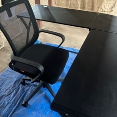 家具 オフィス用家具 机と椅子　セット