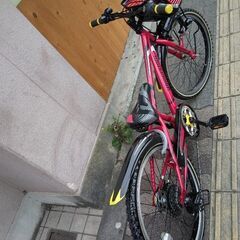 [BRIDGESTONE] CFJ(クロスファイヤージュニア)22吋 MTB 7speed/レッド