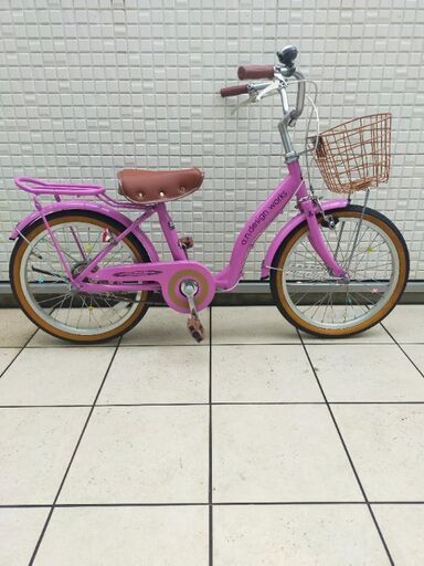 値下げ【美品・補助輪あり】18インチ子供用自転車