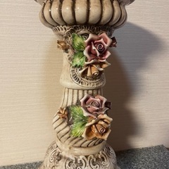 カポディモンテ 陶器花台 イタリア製
