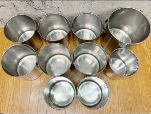 業務用 ストックポット 丸型 まとめて 21点 ステンレス 厨房用品